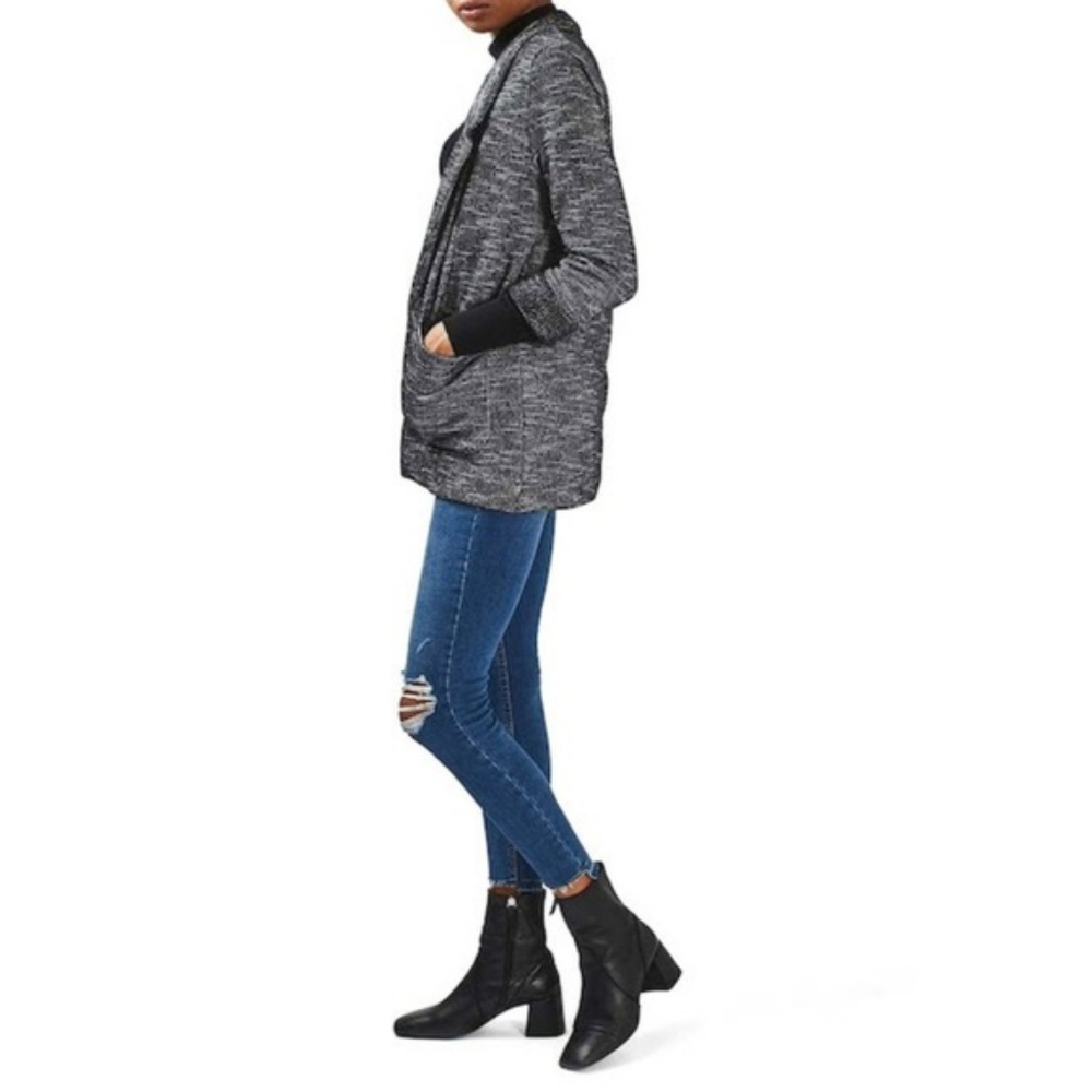 TopShop Knit Boyfriend Blazer Sweater Cardigan New